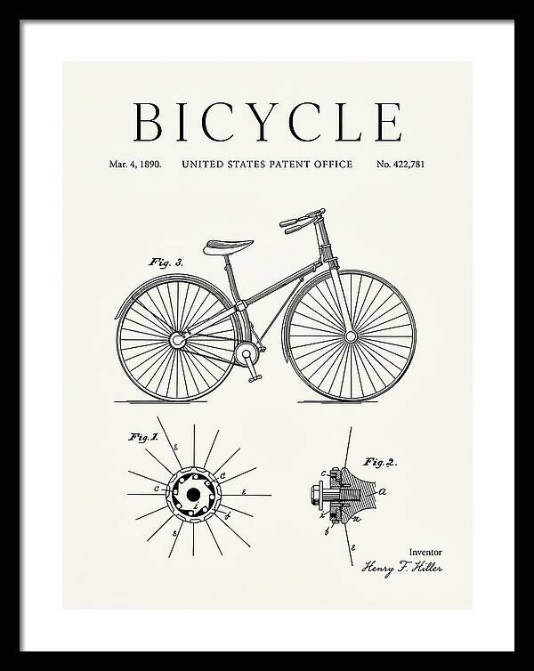 Bicycle Minimalist Patent Us422781a