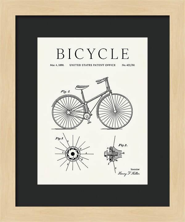 Bicycle Minimalist Patent Us422781a