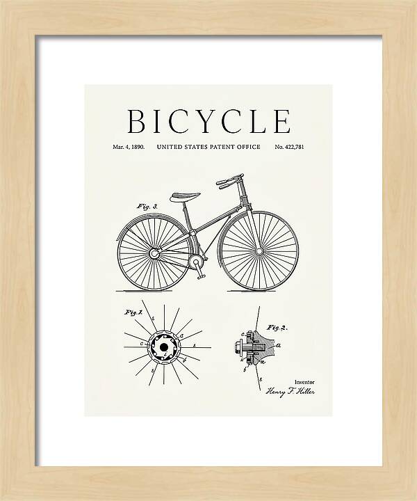 Bicycle Minimalist Patent Us422781a
