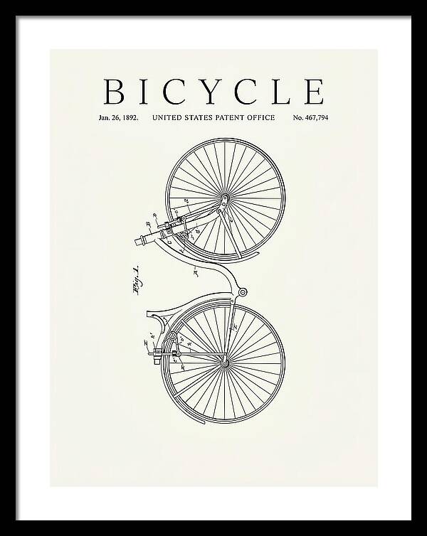 Bicycle Minimalist Patent Us467794a