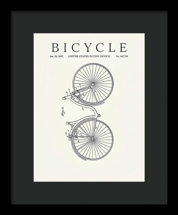 Bicycle Minimalist Patent Us467794a