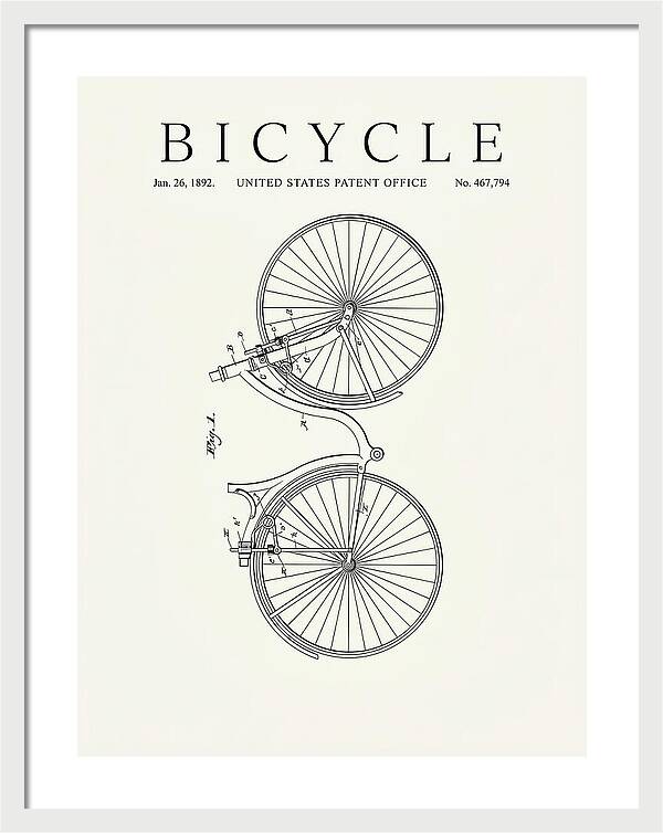 Bicycle Minimalist Patent Us467794a