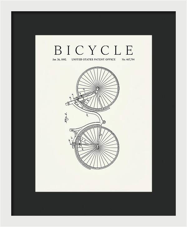 Bicycle Minimalist Patent Us467794a