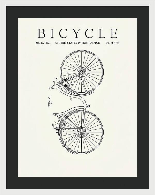 Bicycle Minimalist Patent Us467794a