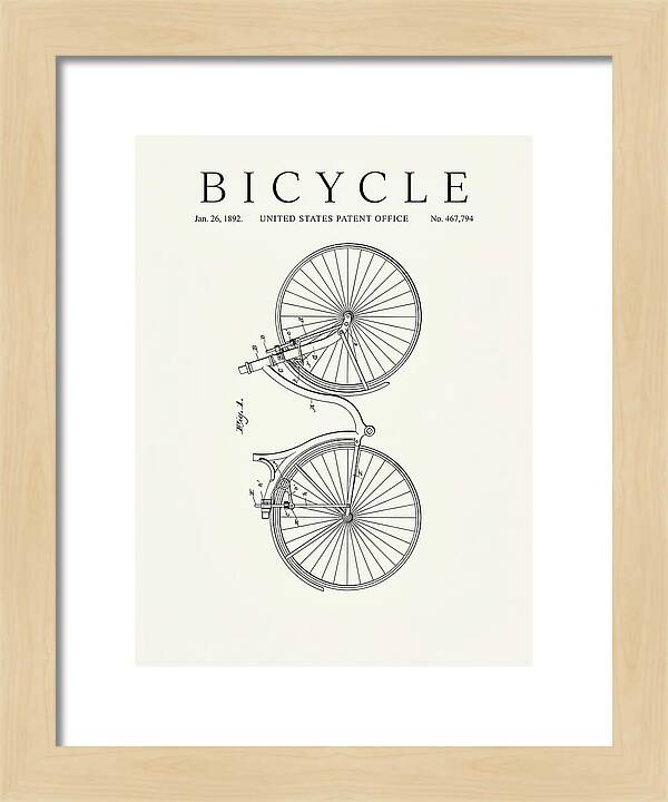 Bicycle Minimalist Patent Us467794a