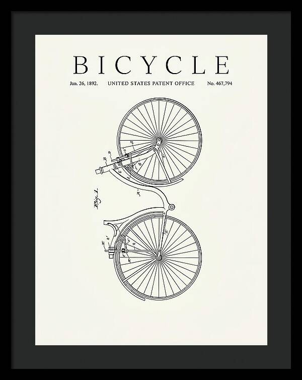 Bicycle Minimalist Patent Us467794a