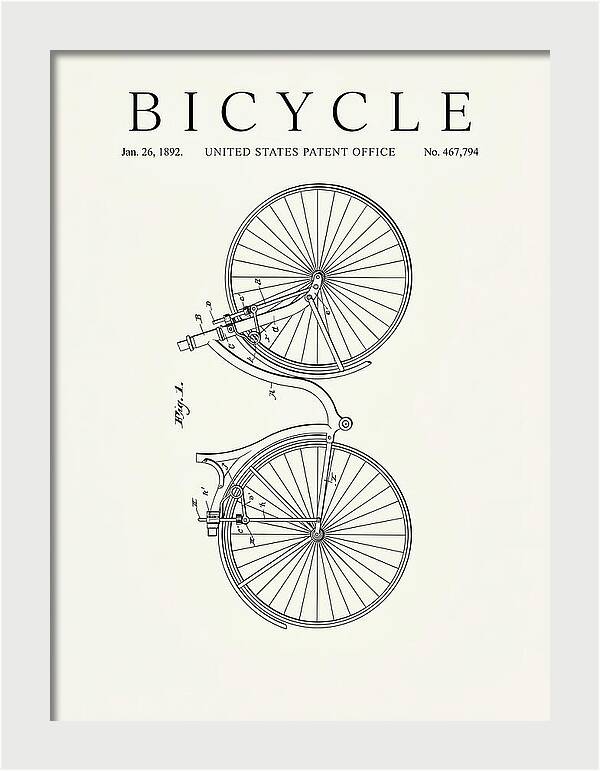Bicycle Minimalist Patent Us467794a
