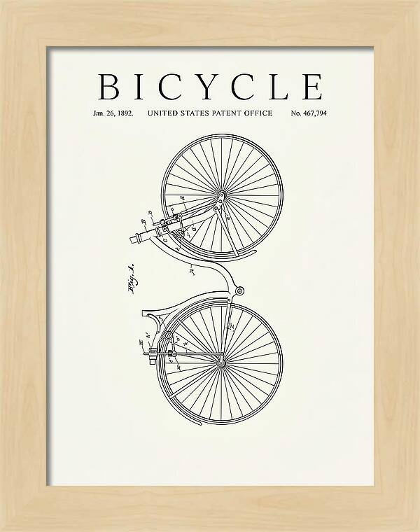 Bicycle Minimalist Patent Us467794a