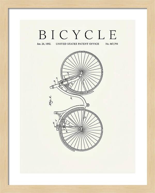 Bicycle Minimalist Patent Us467794a