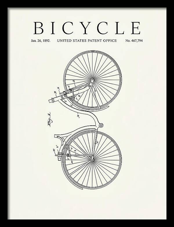Bicycle Minimalist Patent Us467794a