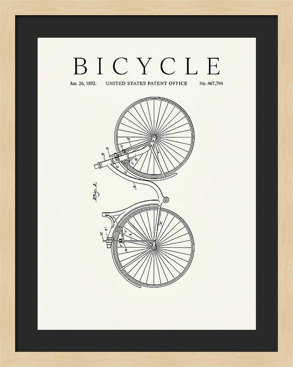 Bicycle Minimalist Patent Us467794a