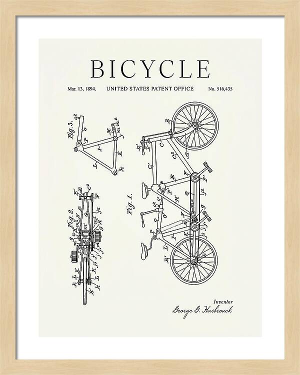 Bicycle Minimalist Patent Us516435a