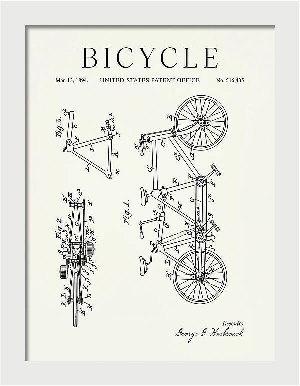 Bicycle Minimalist Patent Us516435a