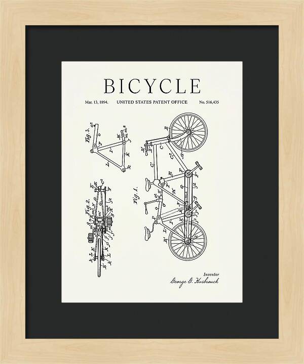 Bicycle Minimalist Patent Us516435a