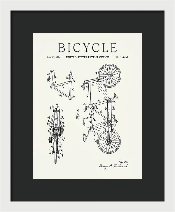 Bicycle Minimalist Patent Us516435a