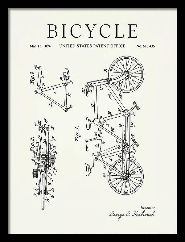 Bicycle Minimalist Patent Us516435a