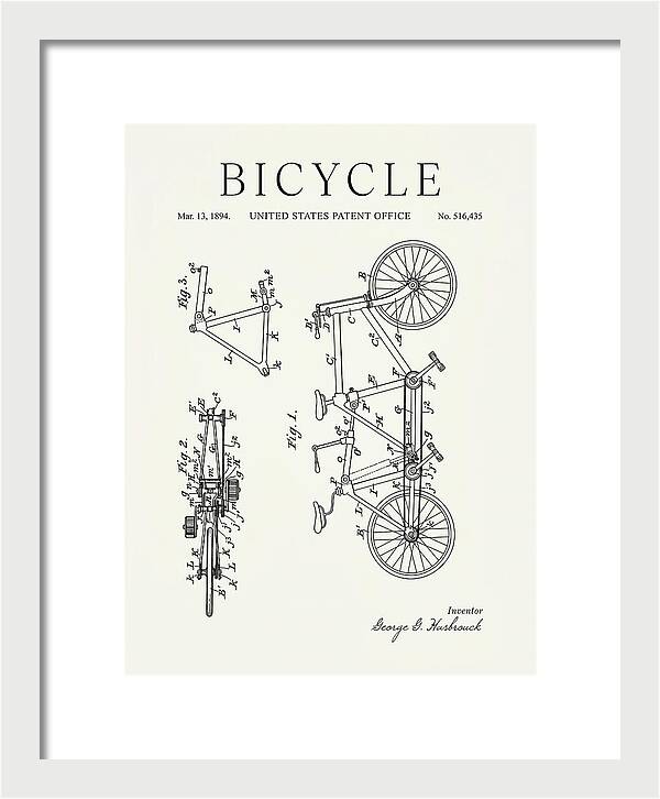 Bicycle Minimalist Patent Us516435a
