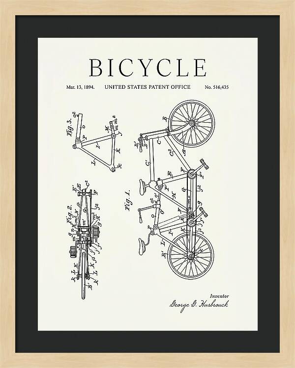 Bicycle Minimalist Patent Us516435a