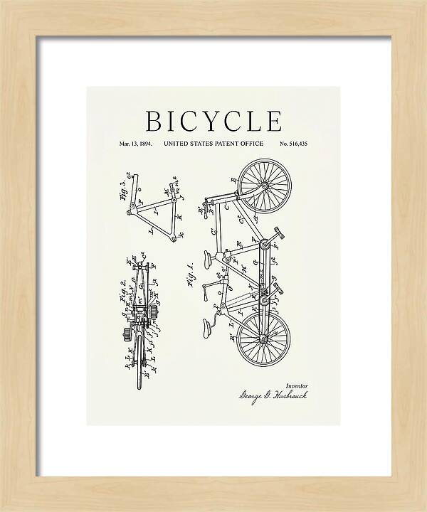 Bicycle Minimalist Patent Us516435a