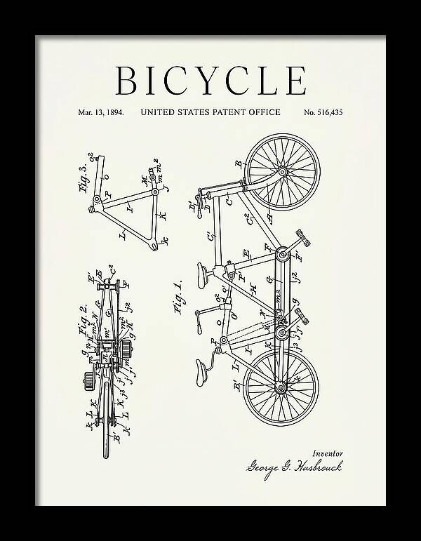Bicycle Minimalist Patent Us516435a