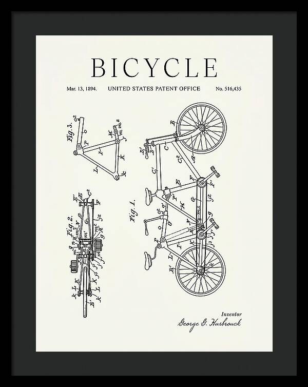 Bicycle Minimalist Patent Us516435a