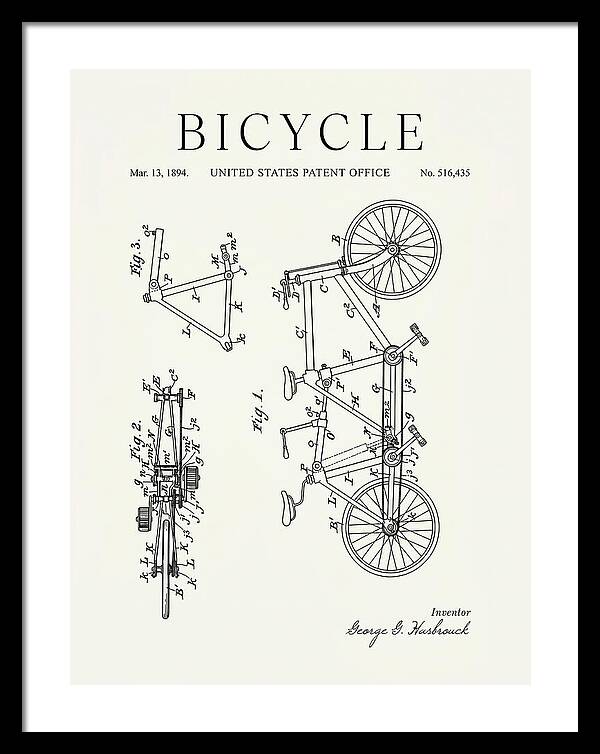 Bicycle Minimalist Patent Us516435a