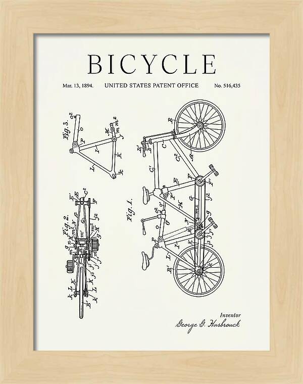 Bicycle Minimalist Patent Us516435a