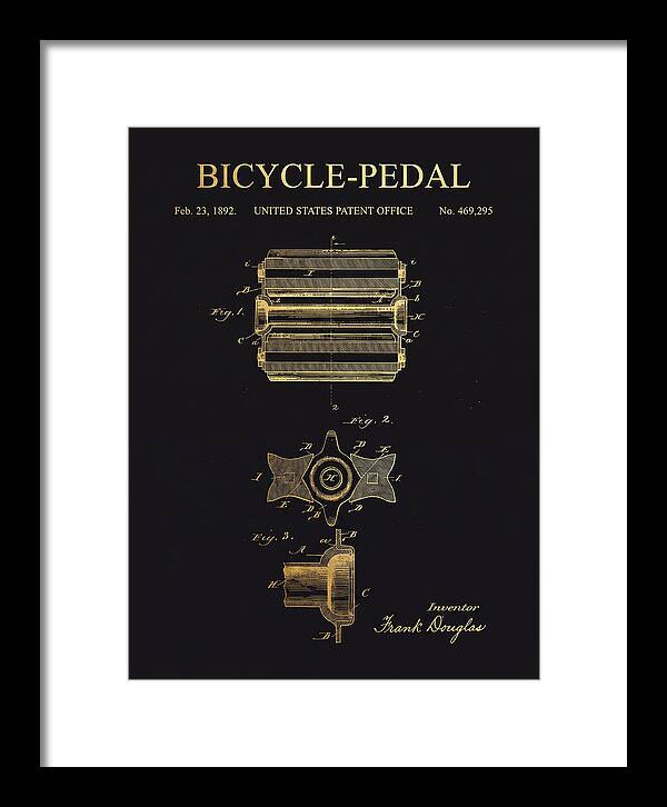 Bicycle Pedal Gold Patent Us469295a