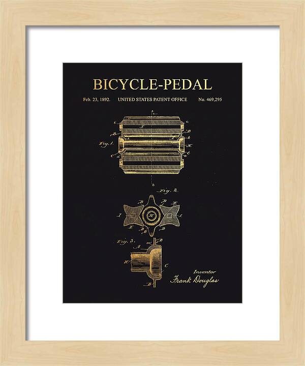 Bicycle Pedal Gold Patent Us469295a