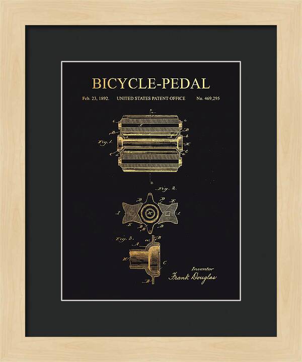 Bicycle Pedal Gold Patent Us469295a