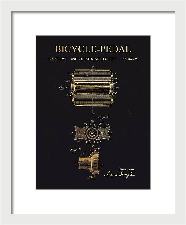 Bicycle Pedal Gold Patent Us469295a
