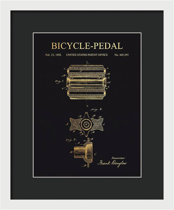 Bicycle Pedal Gold Patent Us469295a