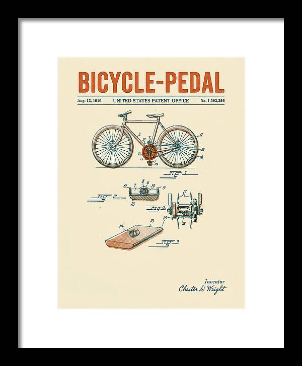 Bicycle Pedal Retro Patent Us1393256a