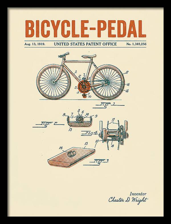 Bicycle Pedal Retro Patent Us1393256a