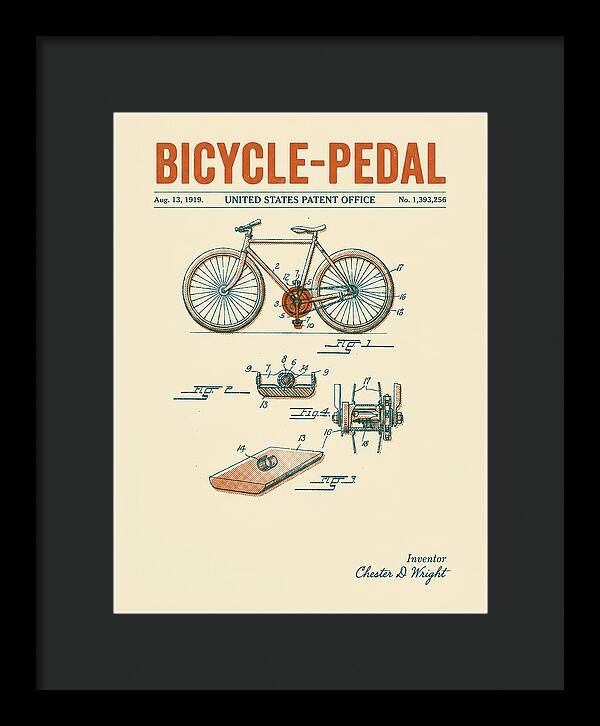 Bicycle Pedal Retro Patent Us1393256a