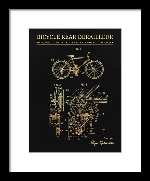 Bicycle Rear Derailleur Gold Patent Us4637808a