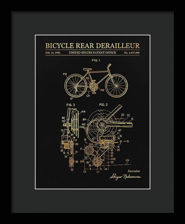 Bicycle Rear Derailleur Gold Patent Us4637808a