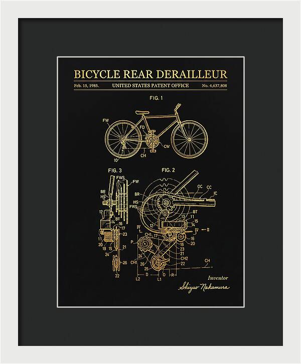 Bicycle Rear Derailleur Gold Patent Us4637808a