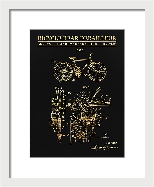 Bicycle Rear Derailleur Gold Patent Us4637808a