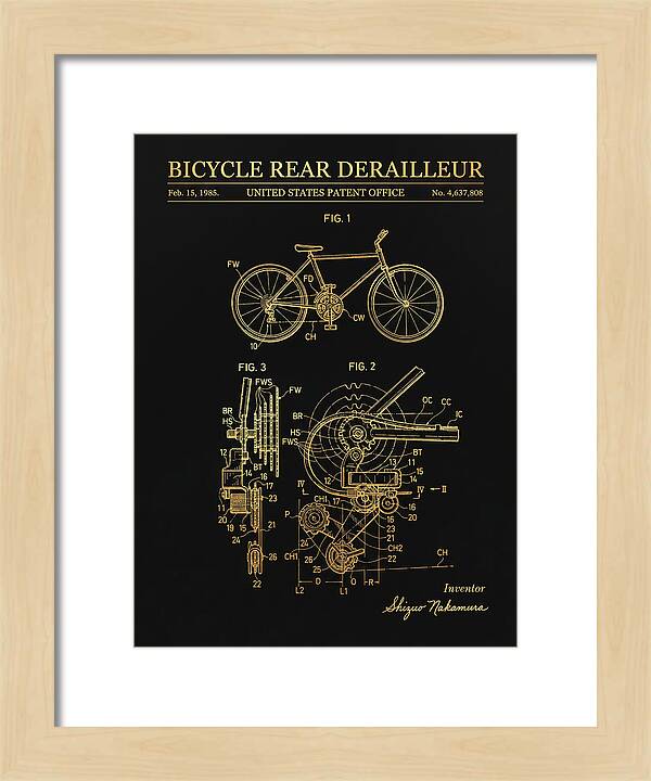 Bicycle Rear Derailleur Gold Patent Us4637808a