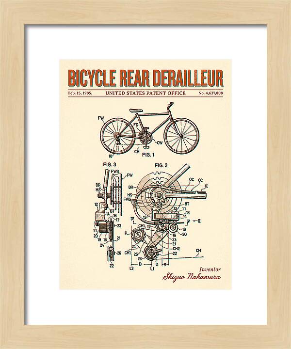 Bicycle Rear Derailleur Retro Patent Us4637808a