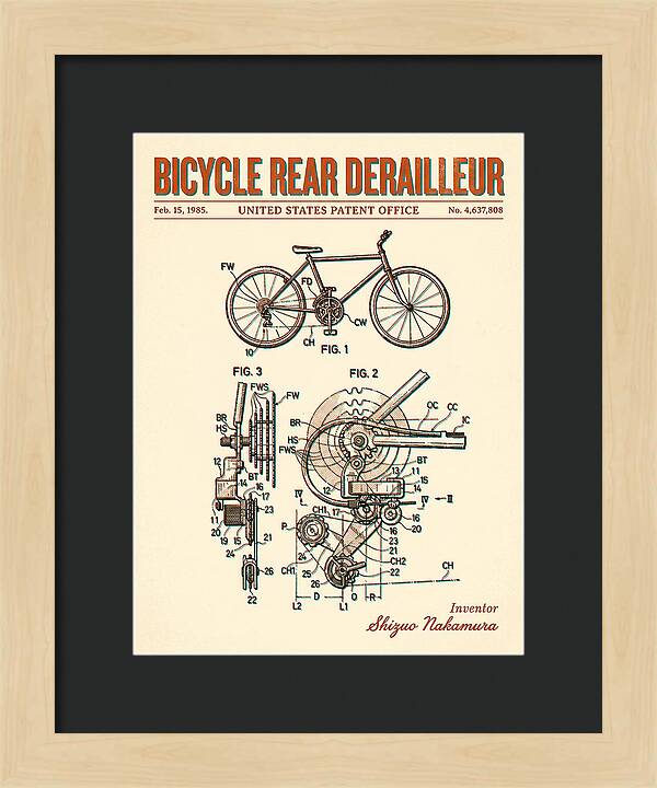 Bicycle Rear Derailleur Retro Patent Us4637808a