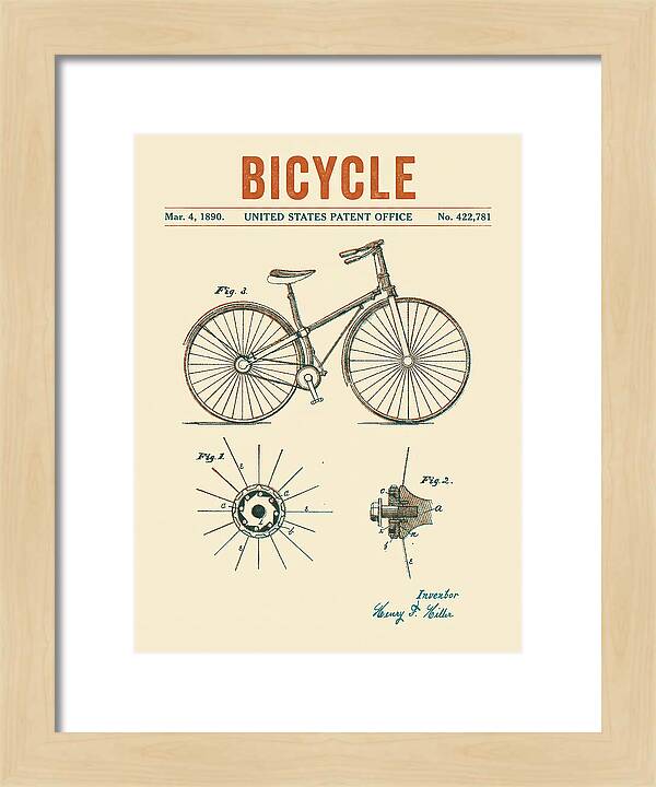 Bicycle Retro Patent Us422781a