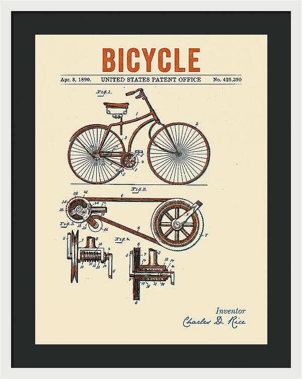 Bicycle Retro Patent Us425390a