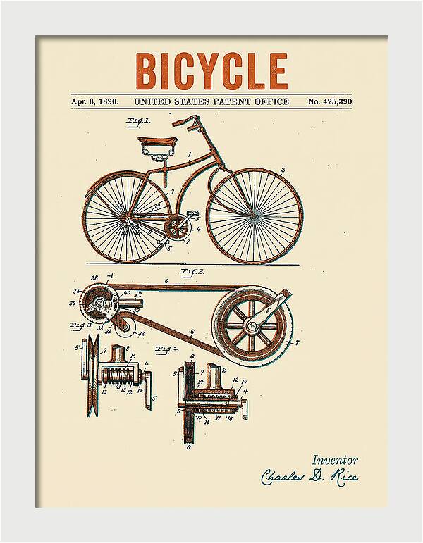 Bicycle Retro Patent Us425390a