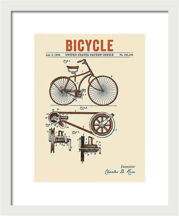 Bicycle Retro Patent Us425390a