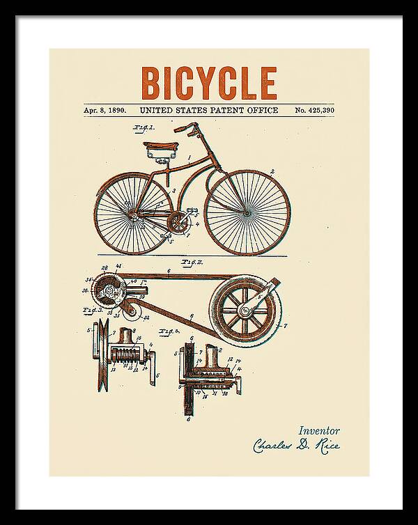 Bicycle Retro Patent Us425390a