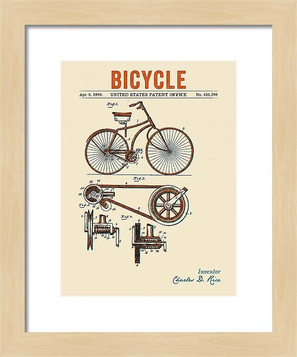 Bicycle Retro Patent Us425390a