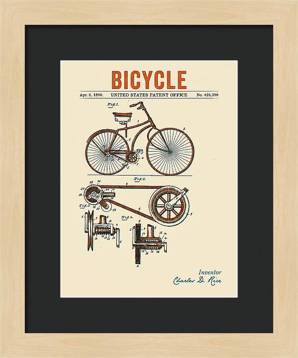 Bicycle Retro Patent Us425390a