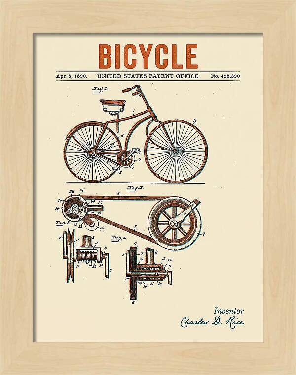 Bicycle Retro Patent Us425390a